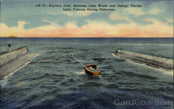 Boynton Inlet Between Lake Worth and Delary Delray Florida