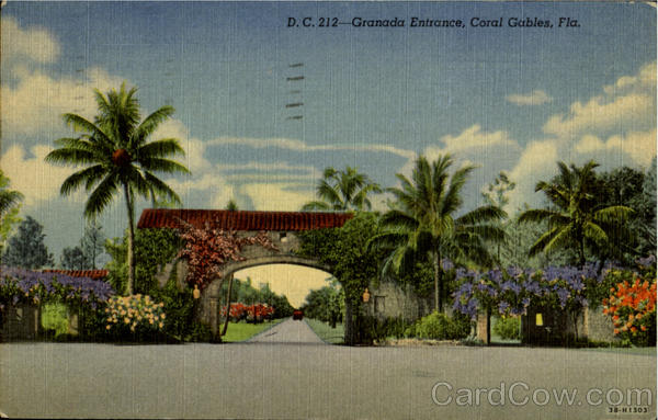 Granada Entrace Coral Gables Florida