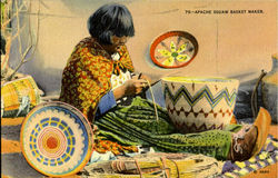 Apache Souaw Maker Native Americana Postcard Postcard