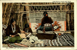 How Navajo Rugs Are Made Postcard
