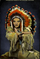 Princess Pale Moon Of The Choctaws Postcard