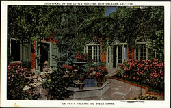 Courtyard Of The Little Theatre, Le Petit Theatre Du Vieue Carre Postcard