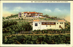 Ann Harding'S Hilltop Home Postcard