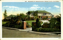 Residence Of Marion Davies Beverly Hills, CA Postcard Postcard