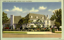 Home Of Wallace Beery Beverly Hills, CA Postcard Postcard