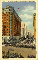 Venth Street West From Broadway Postcard