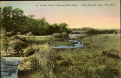 Cat O'Nise Tails, Creek and Old Bridge Postcard