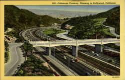 Cahuenga Freeway Postcard