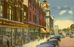 Main Street, Looking North Postcard
