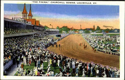 The Finish, Churchill Downs Postcard