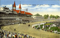 Amerca's Most Famous Race Track, Churchill Downs Louisville, KY Postcard Postcard
