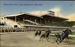 Hagerstown Race Track Maryland Postcard Postcard