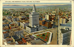 City Hall And Memorial Plaza Postcard