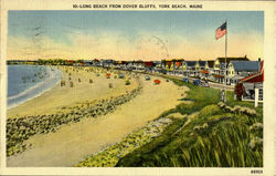 Long Beach From Dover Bluffs Postcard