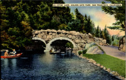 Stow lake, Golden Gate Park Postcard