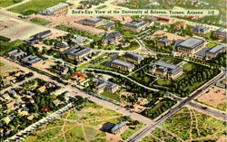 Bird'S-Eye View Of The University Of Arzona Postcard