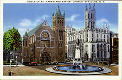 Circle Of St. Mary'S Baptist Church Postcard