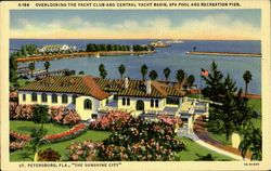 Overlooking The Yacht Club And Central Yacht Basin, Spa Pool And Recreation Pipe The Sunsine City Postcard