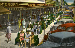 The Green Benches Postcard