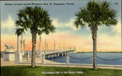 Bridge Of The Lions Across Postcard