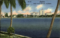 Skyline West Palm Beach, FL Postcard Postcard