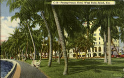 Pennsylvania Hotel West Palm Beach, FL Postcard Postcard