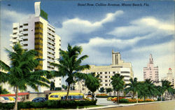 Hotel Row, Collins Avenue Postcard