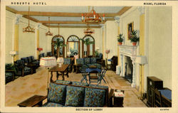 ROBERTS HOTEL, 28 W. Flagler Street Postcard
