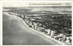 Air View Of Coast Line Postcard
