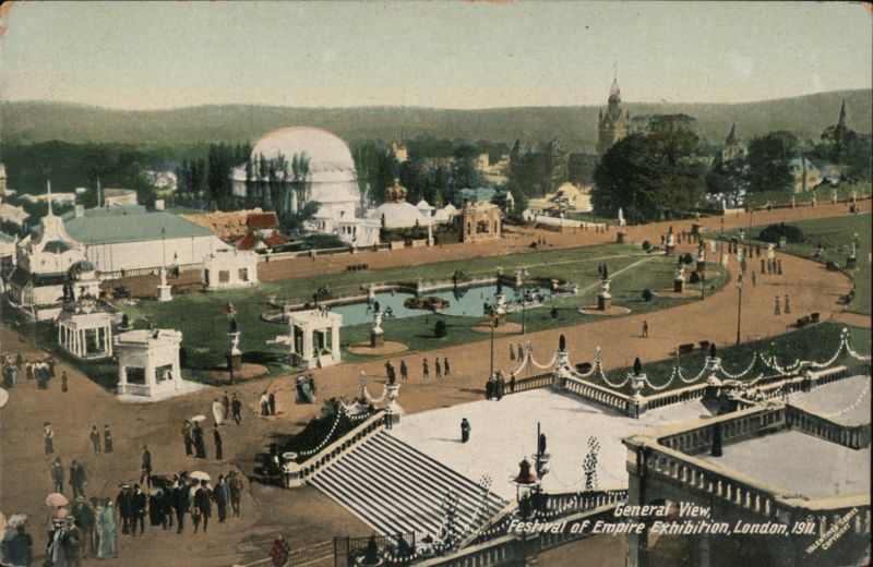 General View, Festival of Empire Exhibition, London 1911 United Kingdom