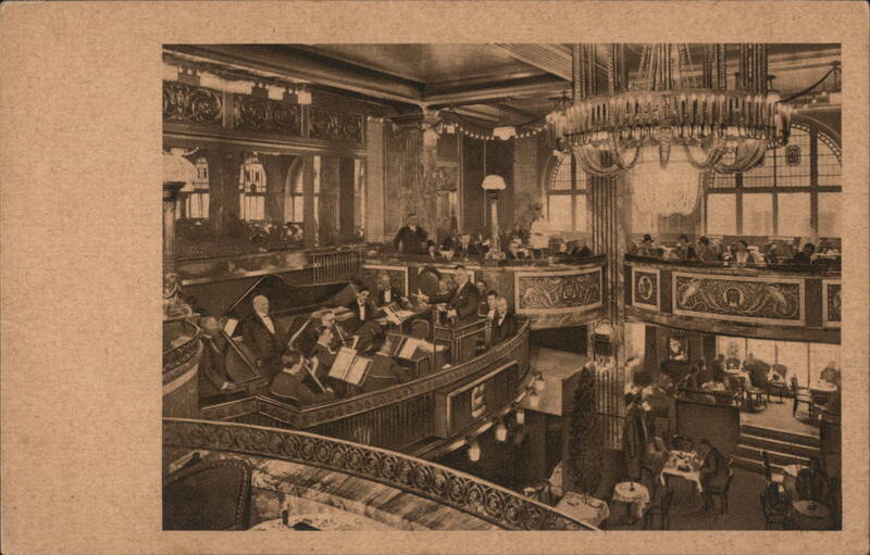 Cafe Vaterland Interior with Orchestra, Berlin Germany