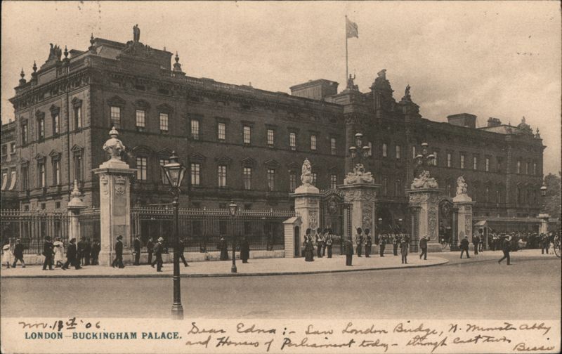 Buckingham Palace Gates and Guards, London England