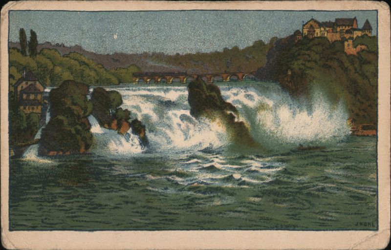 Rhine Falls and Laufen Castle, Switzerland Schaffhausen