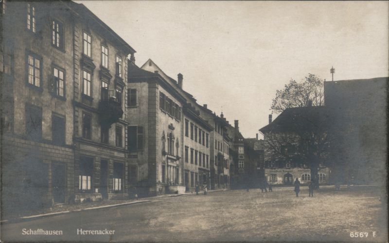 Herrenacker Street Scene, Schaffhausen, Switzerland