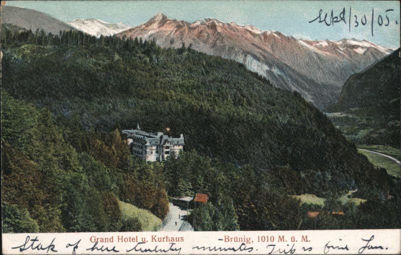 Grand Hotel and Kurhaus, Brünig, Switzerland
