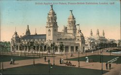 British Applied Arts Palace, Franco-British Exhibition, London Postcard