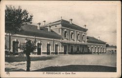 Gare Etat Train Station, Périgueux, France Postcard