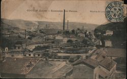 Couzon, Loire: Factories and Rail Yard Postcard