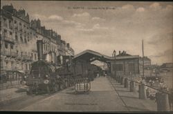 Gare de la Bourse, Nantes Steam Train France Postcard