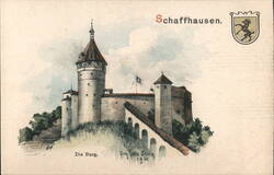 Munot Fortress, Schaffhausen, Switzerland Postcard
