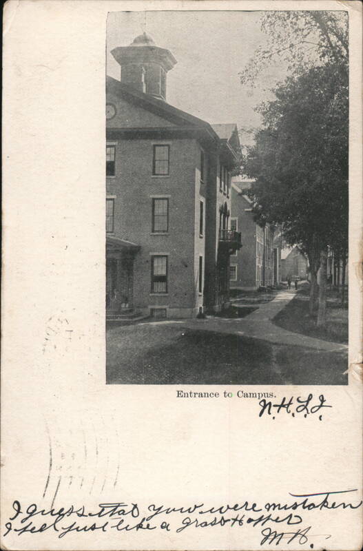 New Hampshire College Entrance to Campus, NHLI New Hampton