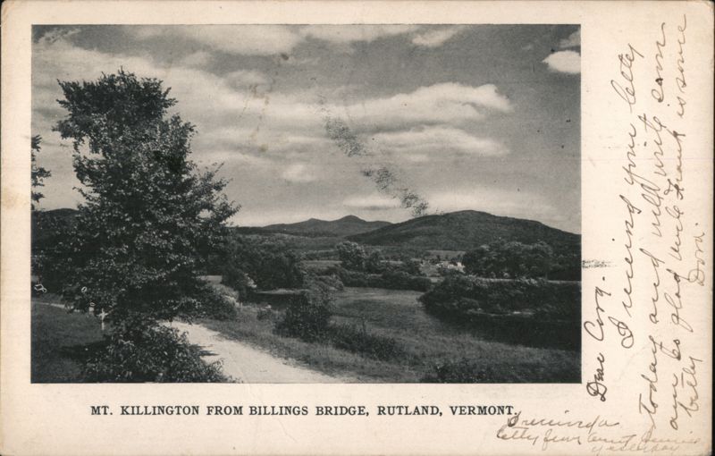 Mt. Killington from Billings Bridge, Rutland, Vermont