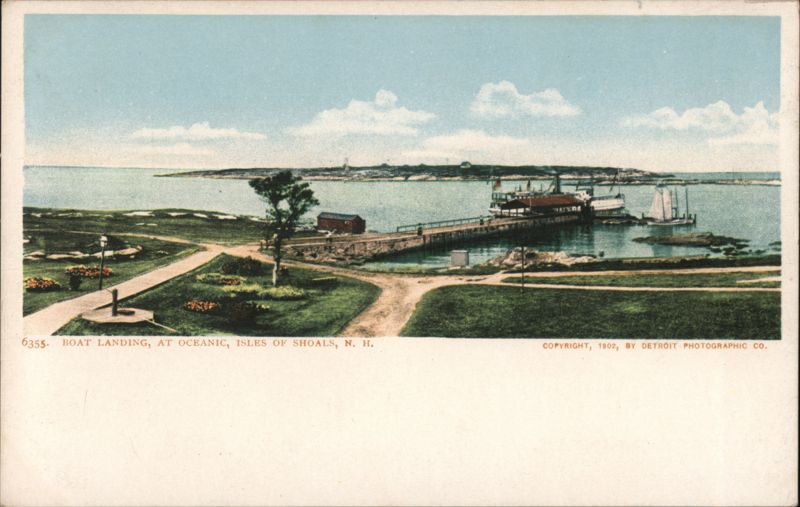 Boat Landing, at Oceanic, Isles of Shoals, N.H. New Hampshire
