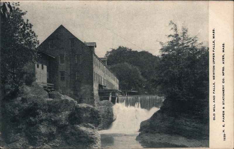 Old Mill and Falls, Newton Upper Falls, MA Massachusetts