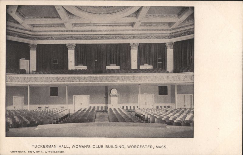 Tuckerman Hall, Woman's Club Building, Worcester, MA Massachusetts
