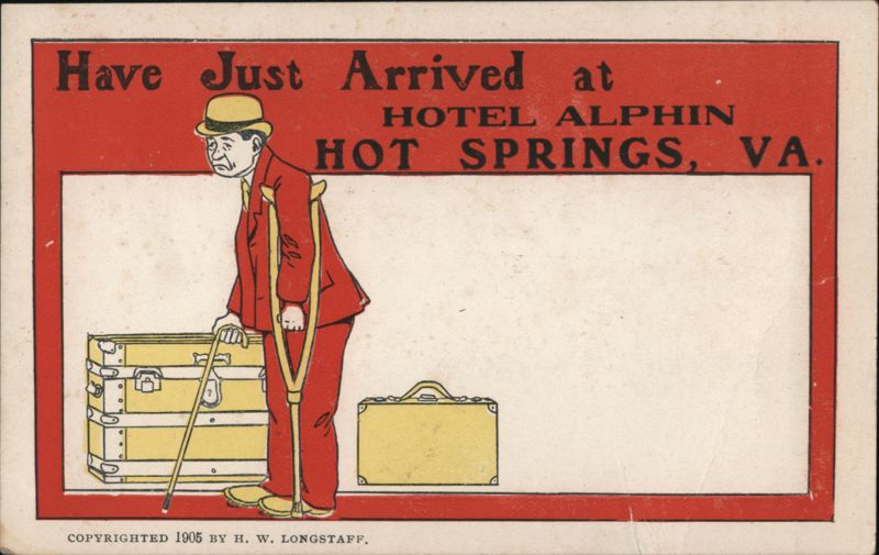 Have Just Arrived at Hotel Alphin Hot Springs, VA Virginia