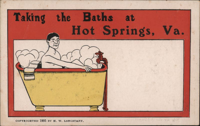 Taking the Baths at Hot Springs, Virginia