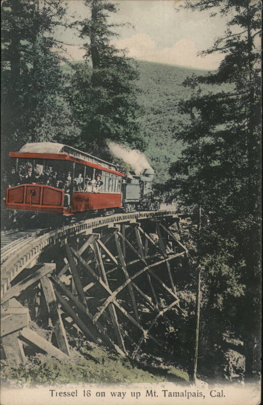Trestle 18 on Mt. Tamalpais Railroad, California Mill Valley