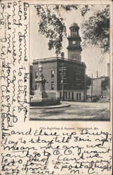 City Building & Square, Biddeford, ME Postcard