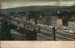 Canal Street, Whitehall, NY Postcard